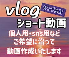 再現オマージュ、VLOG、ショートetc作成します イメージ1