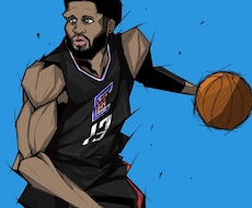 NBA選手のイラスト描きます イメージ1