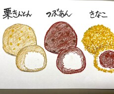 可愛い手書きメニューイラストを描きます イメージ1