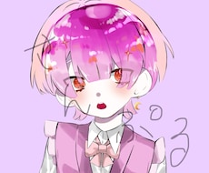 ゆめかわで透明のあるSNSアイコンをお描きします イメージ1