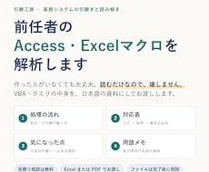 前任者のAccess・Excelマクロを解析します イメージ1