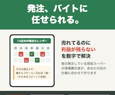 飲食店の発注と原価、バイトに任せる仕組み作ります イメージ1