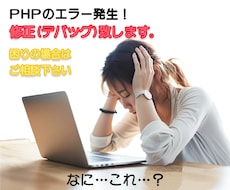 PHPのエラー修正いたします