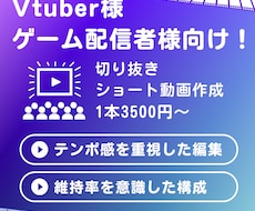 切り抜きショート(shorts)動画編集します 切り抜き動画作成の経験を活かし見やすい構成を心がけます