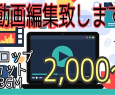 動画編集代行致します どんなものでも気軽にご相談下さい！