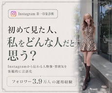 インスタの第一印象と改善点を診断します 初見でどう見えるかを第三者目線で言語化しPDFで提案