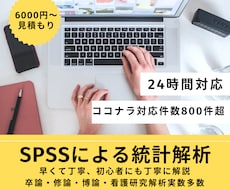 SPSSで統計解析のお手伝いします 医療者・研究初心者看護研究など統計解析にお困りの方にお勧め