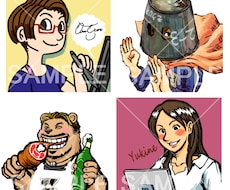 魅力ある個性的なアイコン作成します 自分らしいアイコン、目を引くアイコンが欲しい方に！