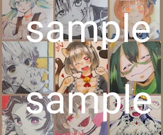 送料無料!!色々なイラストを手描きいたします 色紙または厚紙にオリキャラやキャラクターを描きます！