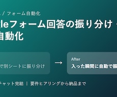 Googleフォームの回答処理を自動化します イメージ1