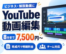 ビジネス系YouTube動画を編集します イメージ1