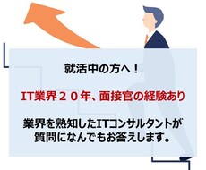 就活中の方へ！IT業界の質問になんでもお答えします 年収１５００万円の現役ＩＴコンサルが就職や悩み事をサポート！