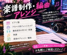 楽譜を作成いたします イメージ1