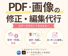 編集できないPDFやAI画像を修正します イメージ1