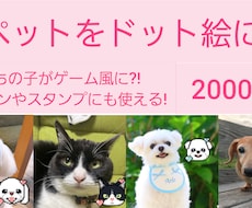 ペットの写真を可愛いドット絵にします イメージ1