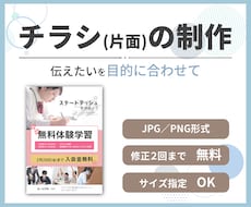 目を引くチラシ・フライヤーを丁寧にデザインします イメージ1