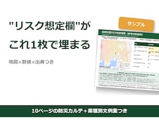 事業継続力強化計画(ジギョケイ)の災害分析します 3日納品｜リスク想定欄を地図×数値×出典で埋める分析パック