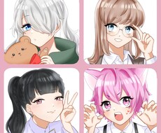 SNSなどに使える可愛いアイコン描きます イメージ1