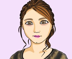 名刺等にご利用いただけるシンプル似顔絵を描きます 名刺やお手紙にワンポイントアクセントを