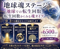 地球魂ステージと転生回数を詳しく鑑定します イメージ1
