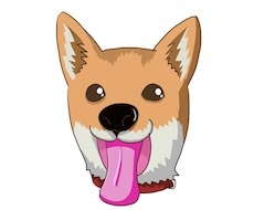 柴犬のアニメ風イラストを描きます 飼われている柴犬・豆柴ちゃんの似顔絵!SNSアイコンなどに