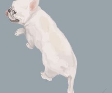 大切なペットのイラストを描きます 大切なペットちゃんの一瞬をイラストにして残しませんか？