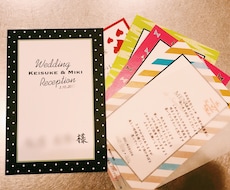 wedding♡ペーパーアイテムデザインします イメージ1