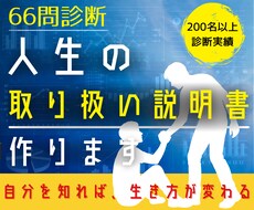 性格診断で”人生の取り扱い説明書”を作成します イメージ1