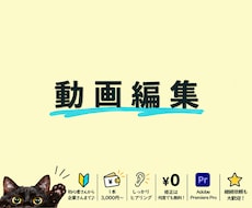 どなたでも大歓迎！動画編集、幅広く対応します イメージ1