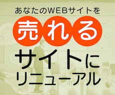 WEBサイトを売れるサイトにリニューアルします プロマーケターの視点でWEBサイトを改善し、売上アップ！