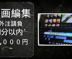 最短納品24時間でのショート動画編集請負ます イメージ1