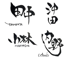 筆文字 |個人利用| アイコン表札データ化します 筆文字で個人様のお名前・表札をお作りします