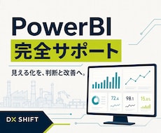 PowerBIの作成を完全サポートします PowerBIの作成依頼、レッスン、機能相談　何でもサポート