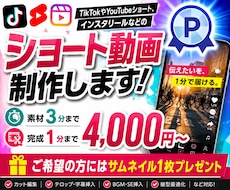 TikTok・リールのショート動画の編集を行います イメージ1
