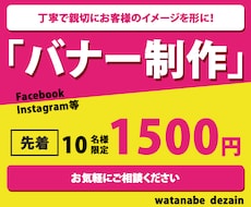 バナー　ヘッダー　制作【1,500円】致します イメージ1