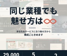 業種に合わせた見せ方からLPを作ります イメージ1