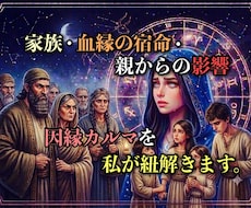 家族・血縁の宿命・親からの影響・因縁カルマを観ます イメージ1