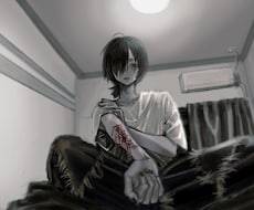 ダークで病み可愛いイラスト制作します ダークで病み可愛いあなただけのオリジナルイラストを制作します