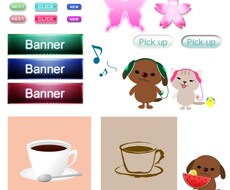 WEBサイト用のアイコン、バナー作ります。