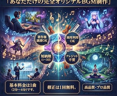 商用OK！あなた様の専用オリジナルBGM作ります 動画・配信・ゲームなどに幅広く対応します！