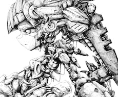 機械チックなペン画描きます イメージ1