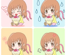 表情差分対応！ゆるカワミニキャラ描きます イメージ1