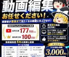 YouTube動画・ゆっくり・ショートを編集します イメージ1