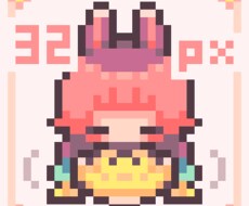 かわいいドット絵のアバターを作ります ピクスクで使えるドット絵アバターを作成します