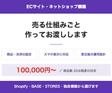 ECサイトの構築から運用設計まで行います イメージ1