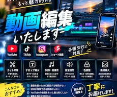 動画を見やすく編集を丁寧に代行します イメージ1