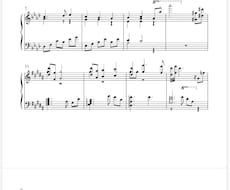 どんな曲でも耳コピピアノ楽譜を作成致します イメージ1