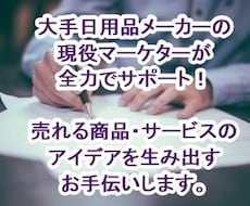大手の現役マーケターが、アイデア出しサポートします 長年のマーケティング経験で、あなたの悩みを全力で解決します！