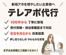 BtoB営業支援|主婦チームが丁寧に架電します 100件丁寧架電|反応を見て改善提案まで対応