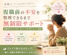 うつ病の復職前不安をチャットで整理します 復職経験者が初日までの不安と準備に寄り添います